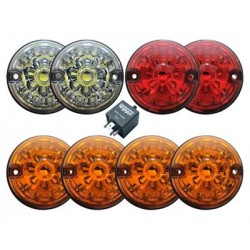 Kit complet feux led couleur - defender / series 2 et 3 - wipac