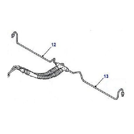 TUBE ASSY- LH BRAKE FOR DEFENDER Land Rover Genuine - 1