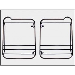 Rear Lamp guards Defender Black metal