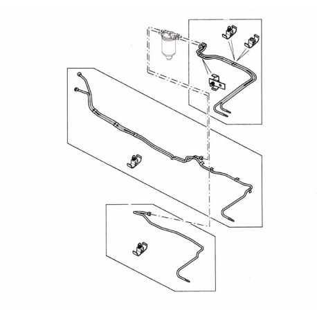 Fuel pipe DEF110 Td5 N3 Land Rover Genuine - 1