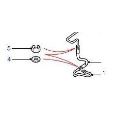 DEFENDER TD5/TD4 RH BRAKE PIPE Britpart - 1