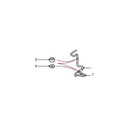 DEFENDER TD5/TD4 RH BRAKE PIPE Britpart - 1