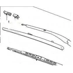 CLIP D'ESSUIE-GLACE POUR RANGE ROVER L322 Land Rover Genuine - 2