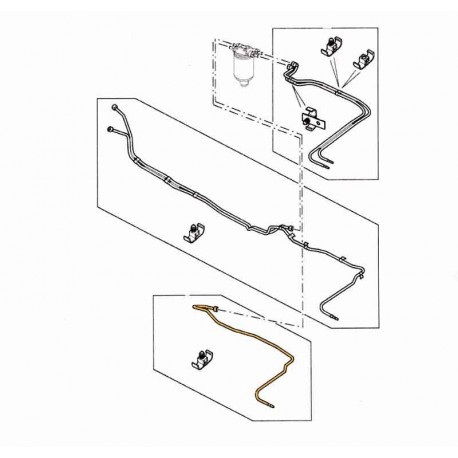 Durite Gas-Oil DEF 90 Td5 N2 Land Rover Genuine - 1