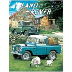 Land rover pick-up metal sign 15x20cm Plaques métal - 1