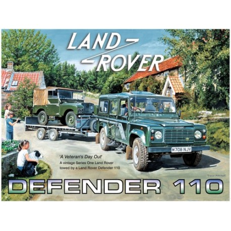 Land rover 110 metal sign 15x20cm Plaques métal - 1