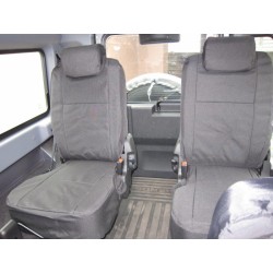 BLACK REAR WATERPROOF SEAT COVERS DEFENDER 90/110 TD4