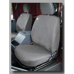 Waterproof seat covers - Grey - 3 seats - Front DEF 90/110/130 Britpart - 1