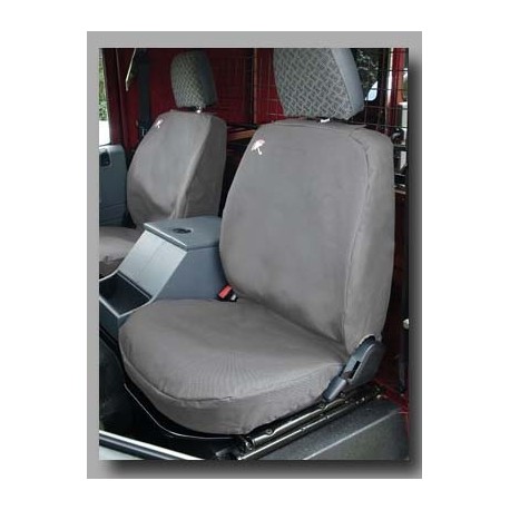 Waterproof seat covers - Grey - 3 seats - Front DEF 90/110/130 Britpart - 1