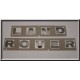 CHROME SELF-ADHESIVE LETTERS LAND ROVER Best of LAND - 1