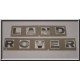 Lettres autocollantes chromées LAND ROVER Best of LAND - 1