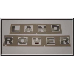 CHROME SELF-ADHESIVE LETTERS LAND ROVER Best of LAND - 1