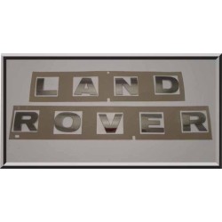 Lettres autocollantes chromées LAND ROVER