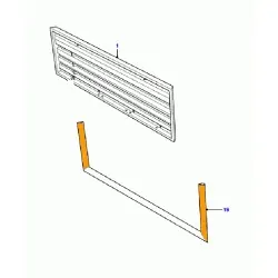 Tailgate upright seal DEF HI-CAP 110/130 N1