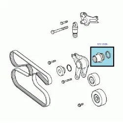 Tensioner pin assy P38 2.5L Td BMW Land Rover Genuine - 2