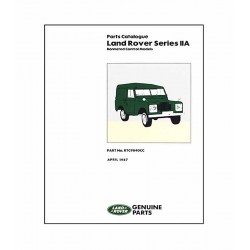 LAND ROVER PARTS CATALOGUE SERIES IIA