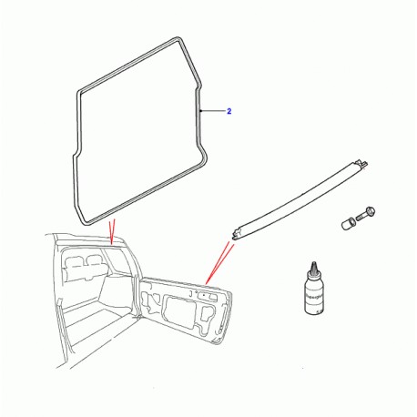 joint d'etancheite porte coffre - freelander 2 - genuine - Best of