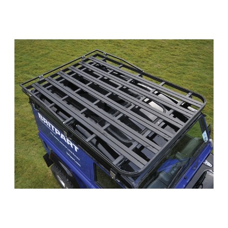 DEFENDER 90 ALUMINIUM BLACK ROOF RACK African Outback Big Country - 1