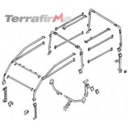 DEFENDER 90 WITHOUT BULHEAD FULL EXTERNAL ROLL CAGE Safety Devices - 1