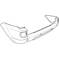 BUMPER ASSY REAR FREELANDER 1 from 2004 Land Rover Genuine - 1