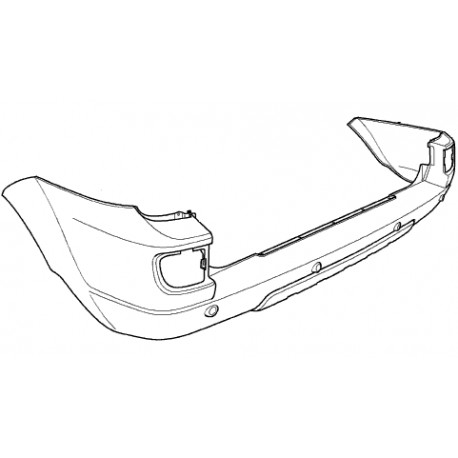 BUMPER ASSY REAR FREELANDER 1 from 2004 Land Rover Genuine - 1