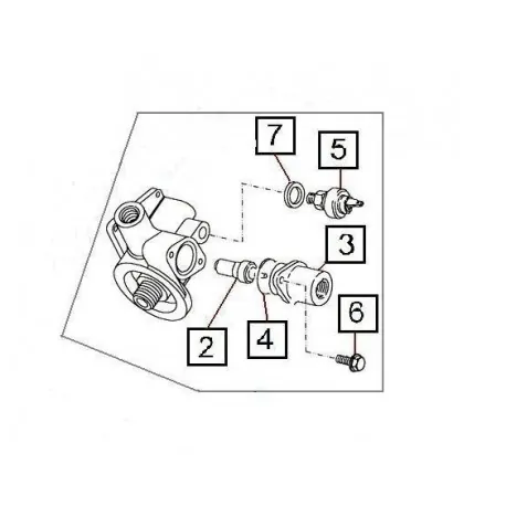 300TDI Oil filter adaptor - LAND ROVER GENUINE