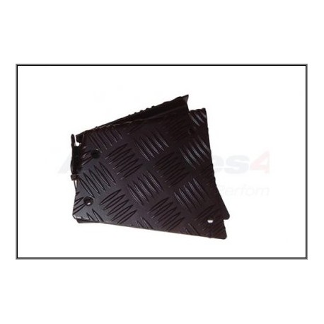 Plaques alu noire protection aile AR Def 90 Britpart - 1