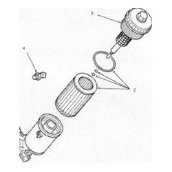 Filtre à huile P38 2.5LTD type B - MAHLE Mahle - 2