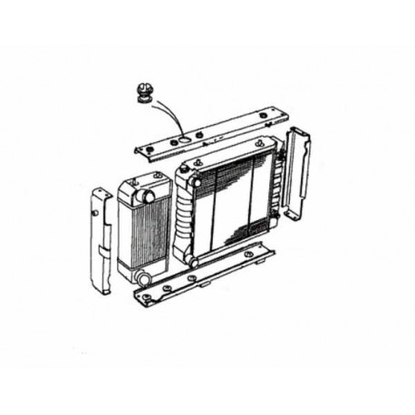 DISCO I / RRC RADIATOR + OIL COOLER - 300Tdi Britpart - 1
