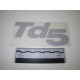 Autocollant TD5 Argent - GENUINE Land Rover Genuine - 1