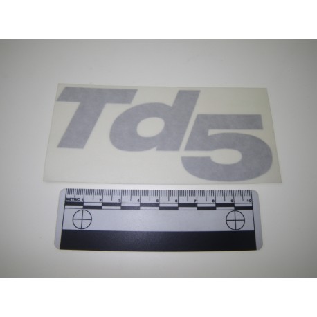 Autocollant TD5 Argent - GENUINE Land Rover Genuine - 1