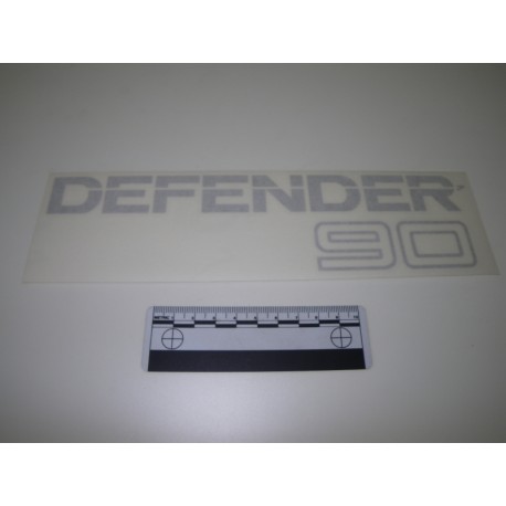 Defender 90 silver sticker - GREY Land Rover Genuine - 1