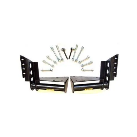 Defender tubular rear corner bumper steps