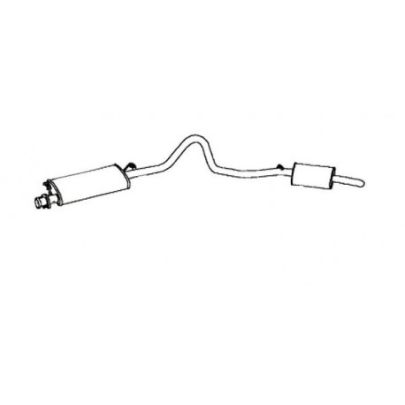 Middle +rear silencer for VM Range rover classic Britpart - 1