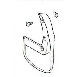 Range Rover P38 rear mudflap - GENUINE