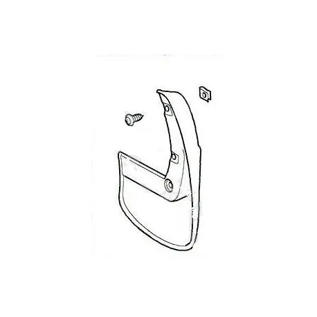 Range Rover P38 rear mudflap - GENUINE