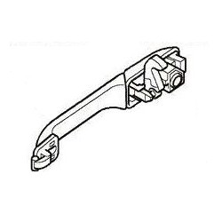 Poignée de porte extérieure arrière droite de Range Rover P38 Land Rover Genuine - 1