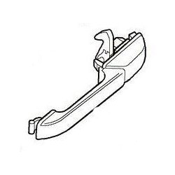 Poignée de porte extérieure arrière droite ou gauche de Range Rover P38 Land Rover Genuine - 1