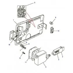 Range Rover Classic fuel filler door Land Rover Genuine - 2
