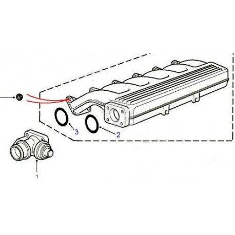 Range Rover P38 exhaust gaz recirculation Land Rover Genuine - 1