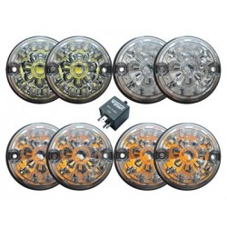clear lens led light kit - wipac for defender and series