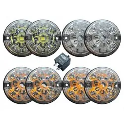 clear lens led light kit - wipac for defender and series