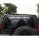 Sticker ONE LIFE LIVE IT - BLACK Best of LAND - 1