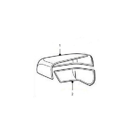 L322, RRS, Discovery 3 and Freelander 2 lower mirror caps Land Rover Genuine - 1