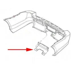 Range Rover Sport rear bumper towing eye cover up to 2009