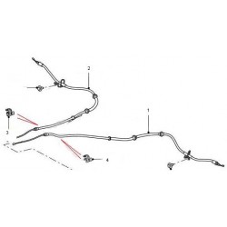 Cable de frein à main de Freelander 2 côté gauche - OEM