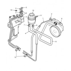 P38 hose clip power steering Land Rover Genuine - 1