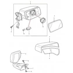 DISCOVERY 3 exterior mirror assy LH - GENUINE