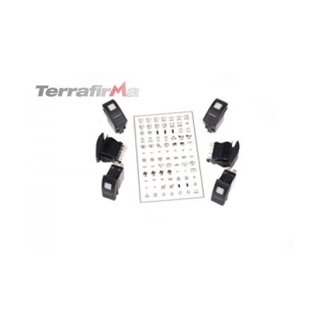 Kit 6 interrupteurs noirs Terrafirma4x4 - 1
