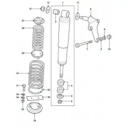 Amortisseur arrière pour DEFENDER 110/130 TD4 - GENUINE Land Rover Genuine - 2